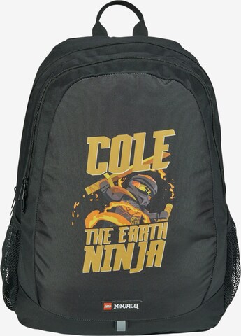 LEGO Rucksack 'Ninjago School' in Schwarz: Vorderseite
