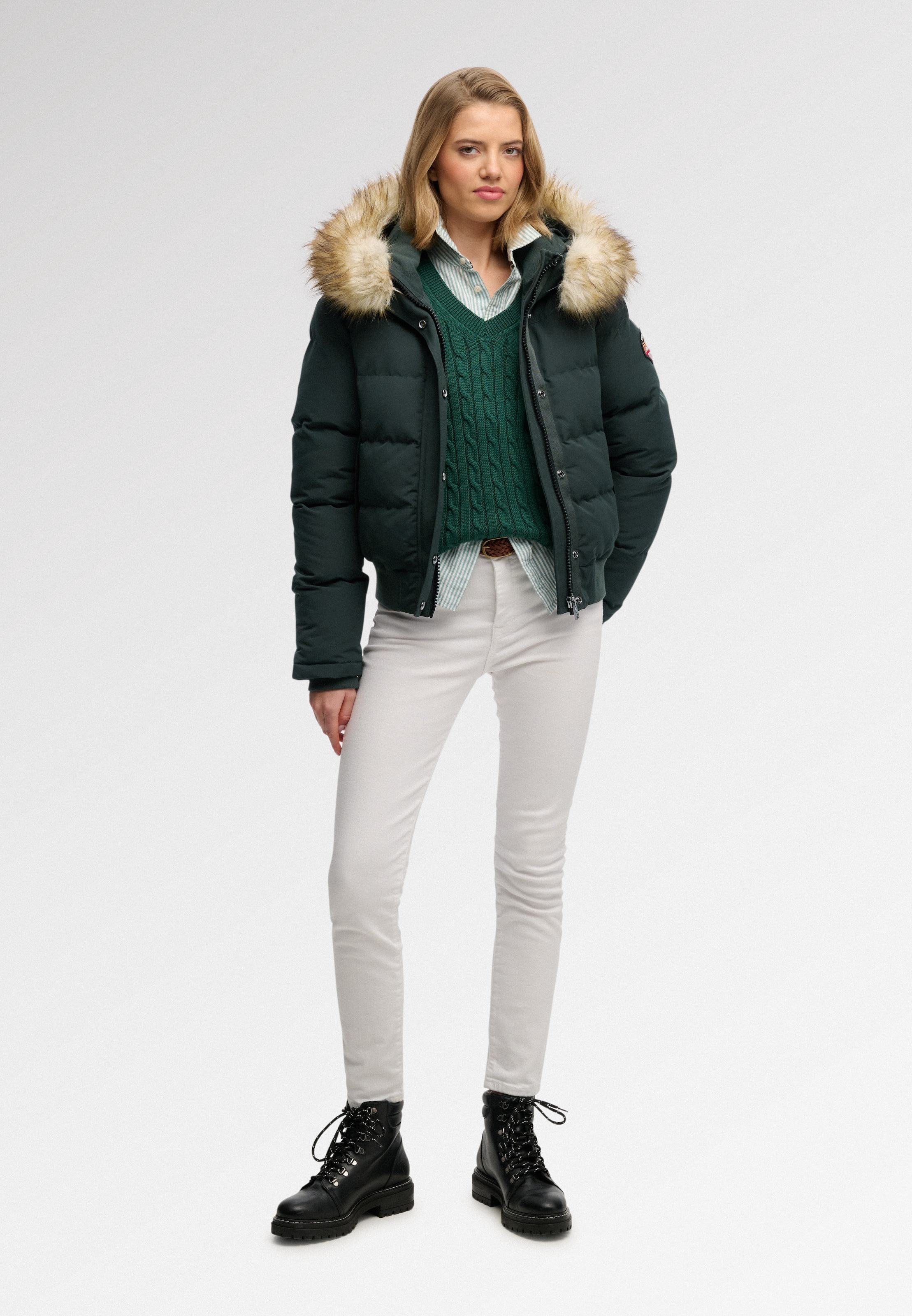 Superdry & Co Winter Jacket 'Everest' in Green