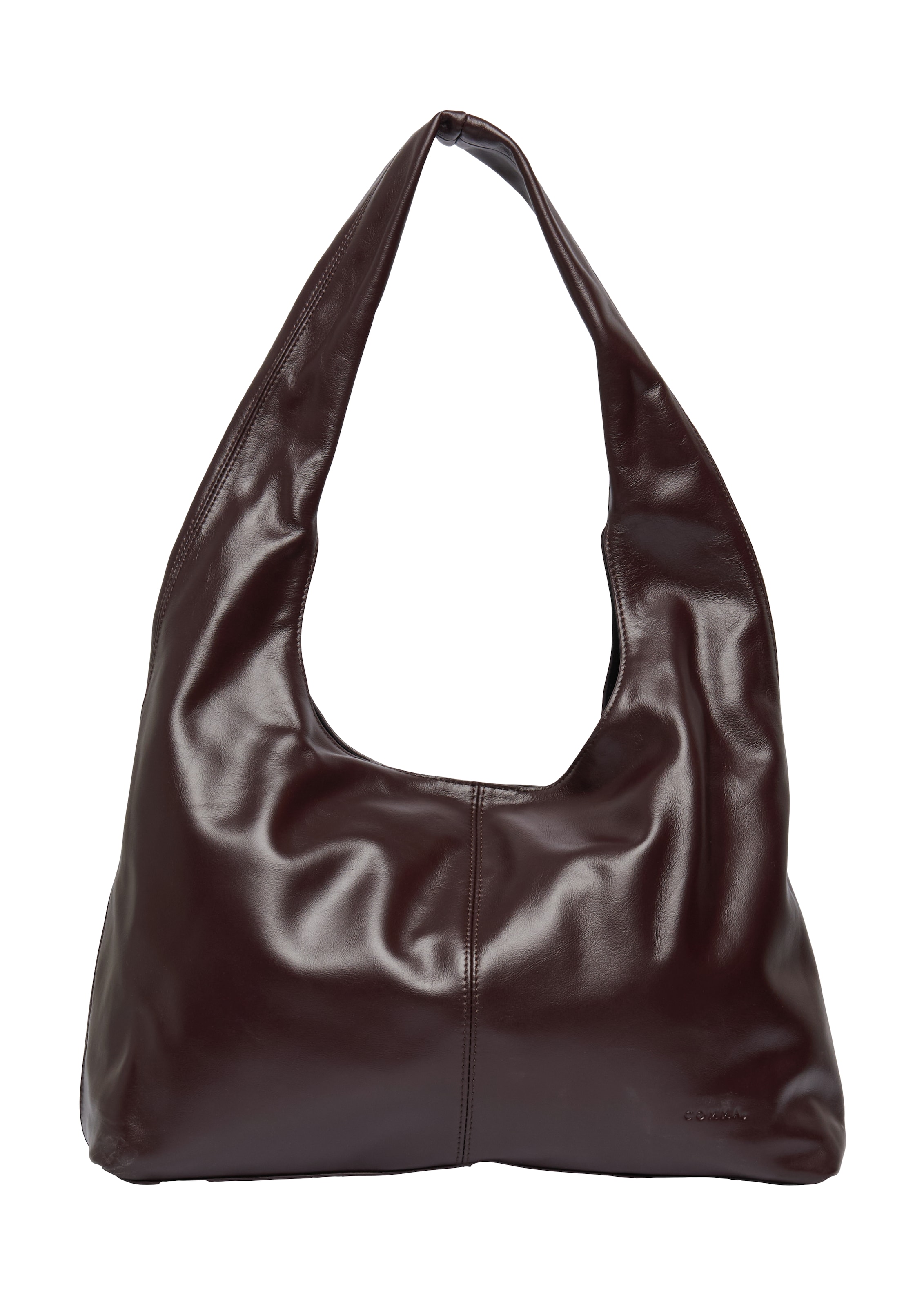 COMMA Shoulder Bag in Red: front