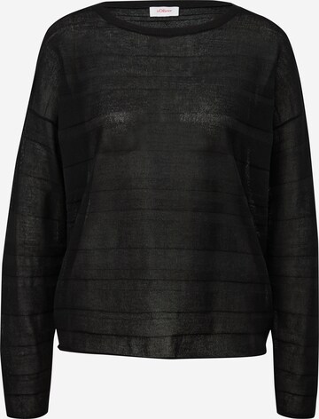 s.Oliver Sweater in Black: front