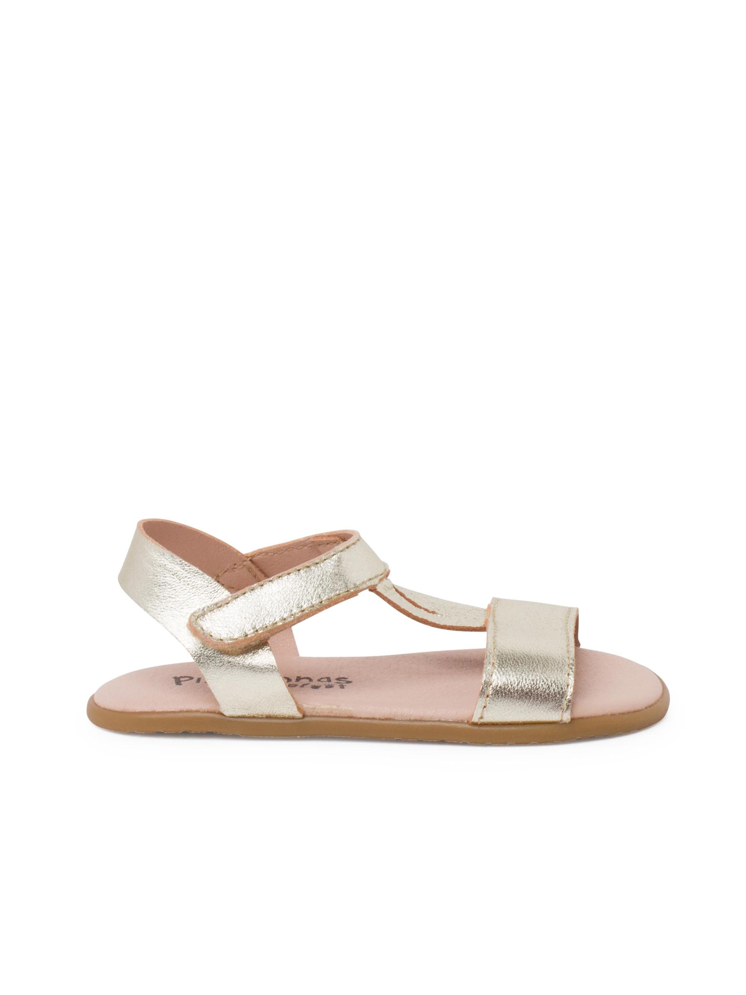 Sandales Pisamonas en or : devant