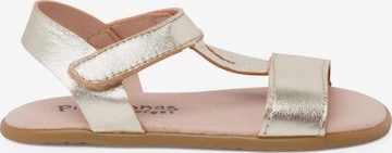 Sandales Pisamonas en or : devant