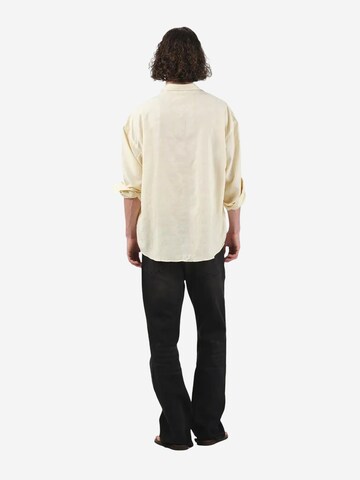 Giesto Comfort fit Button Up Shirt in Yellow