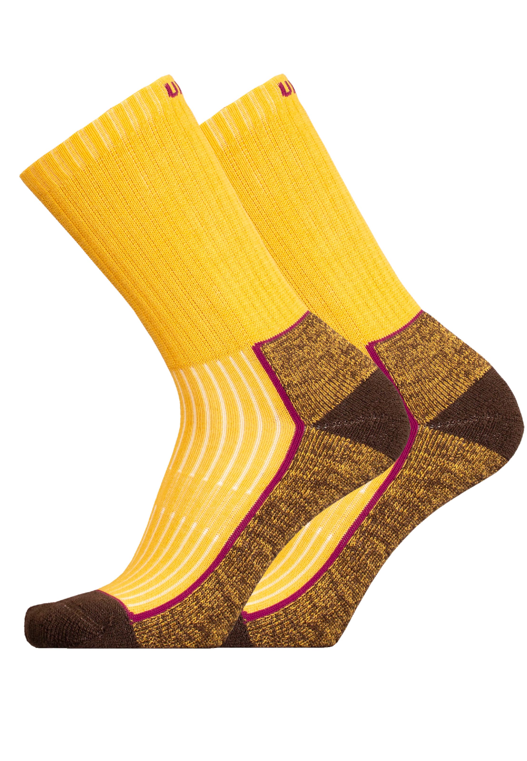 UphillSport Athletic Socks 'SAANA' in Yellow: front
