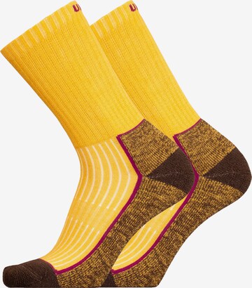 UphillSport Athletic Socks 'SAANA' in Yellow: front