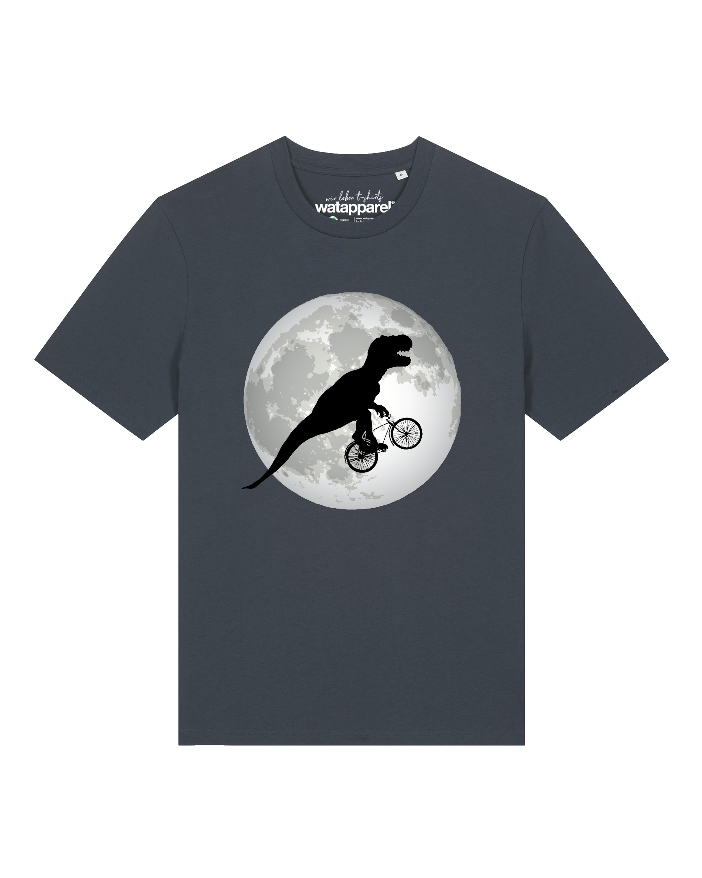 Watapparel Shirt 'Flying TRex' in Grey: front