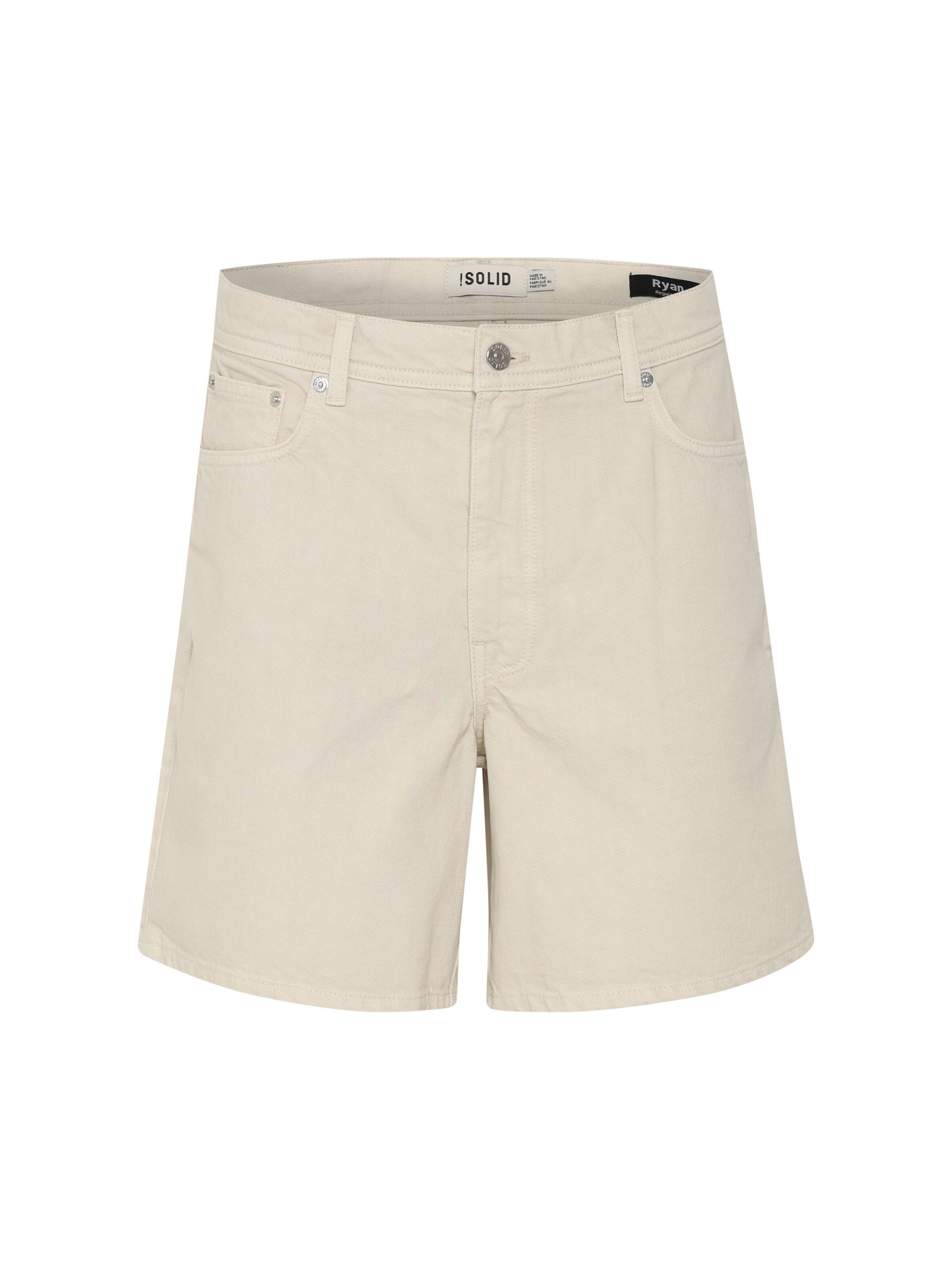 Pantaloni ' SDRYAN COLOUR SHO ' di !Solid in beige: frontale