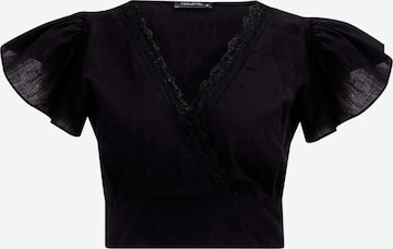 Trendyol - Blusa en negro: frente