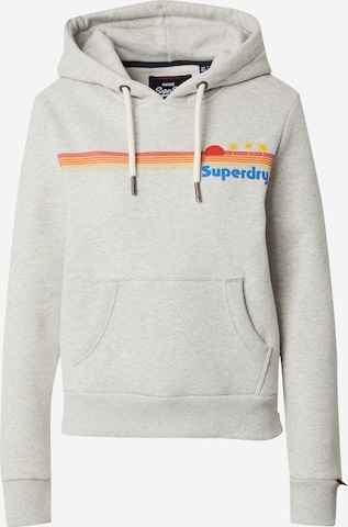 Bluză de molton de la Superdry pe gri: față