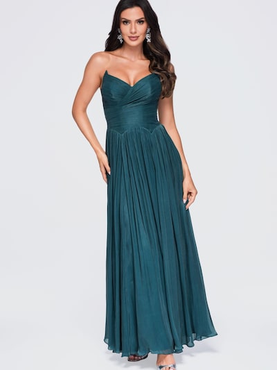 Ombre Abendkleid‌‌‌‌‌‌‌‌‌ in 40 in petrol, Produktansicht