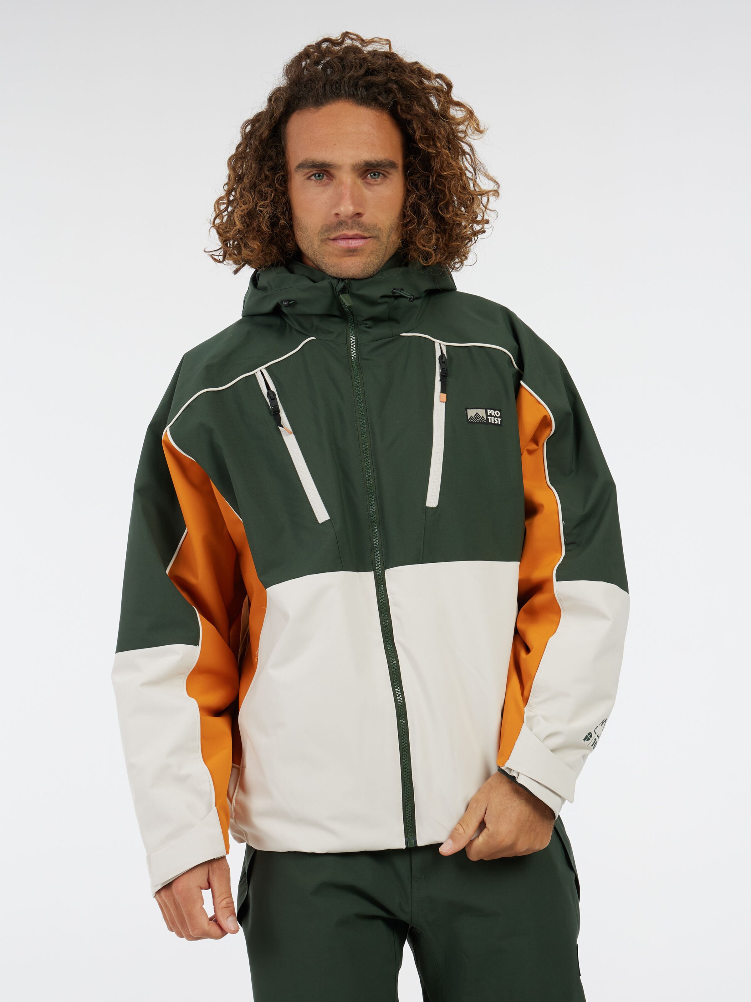 PROTEST Athletic Jacket 'PRTElgin' in Green: front
