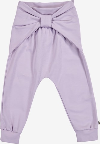 Tapered Pantaloni di Müsli by GREEN COTTON in lilla: frontale
