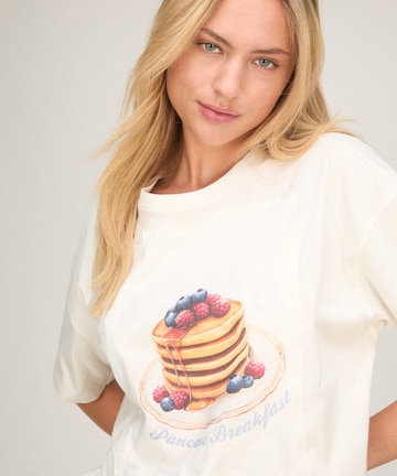Hunkemöller Korte pyjama in Wit
