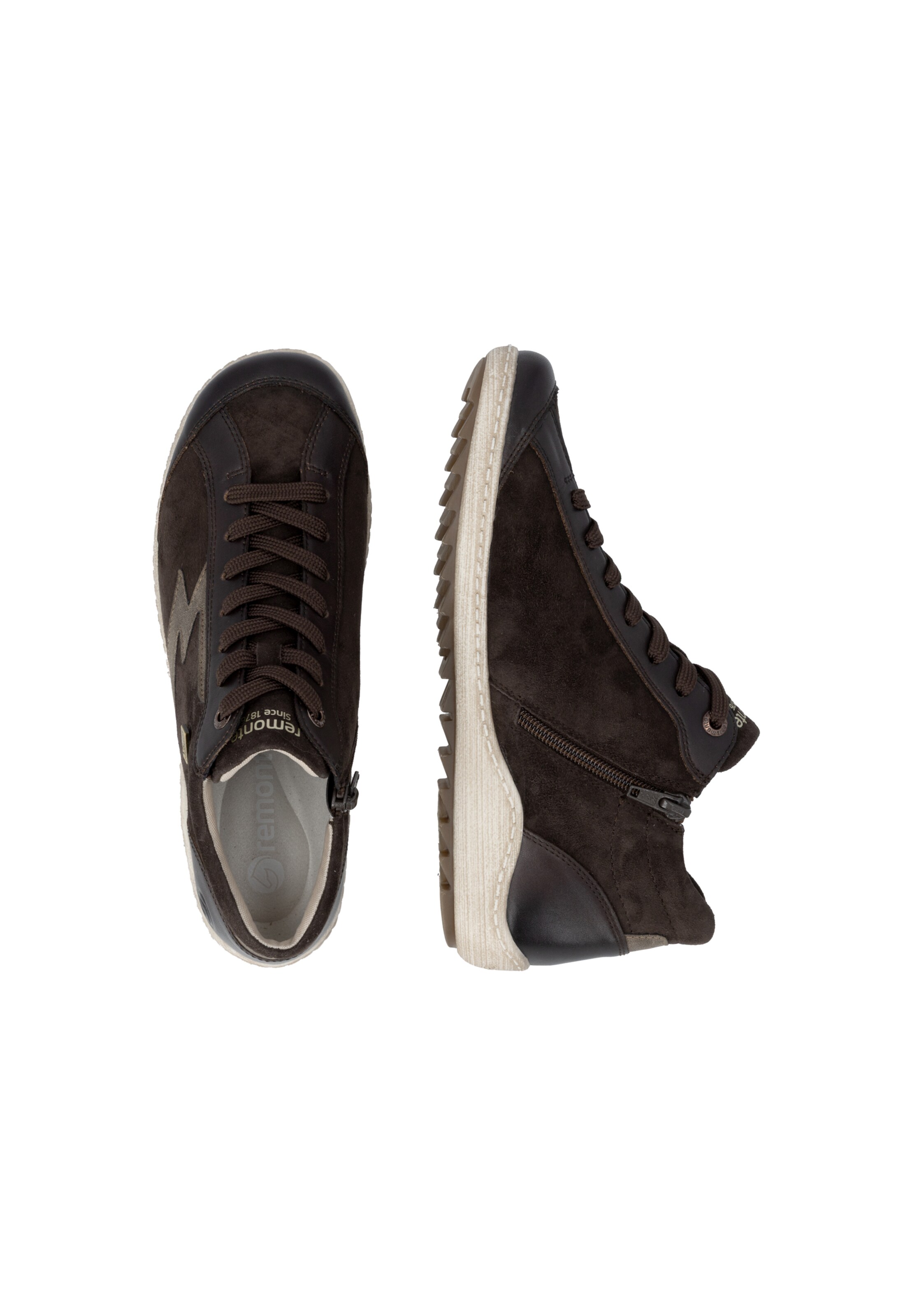 Chaussure de sport à lacets REMONTE en marron