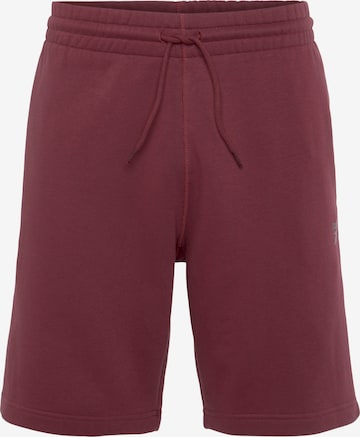 Reebok Workout Pants 'Identity' in Red: front