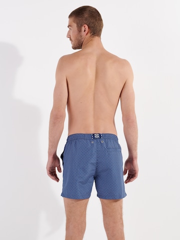 HOM Zwemshorts ' Morny Beach Boxer ' in Blauw