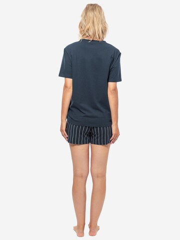 SCHIESSER Pyjama 'Cotton' in Blauw