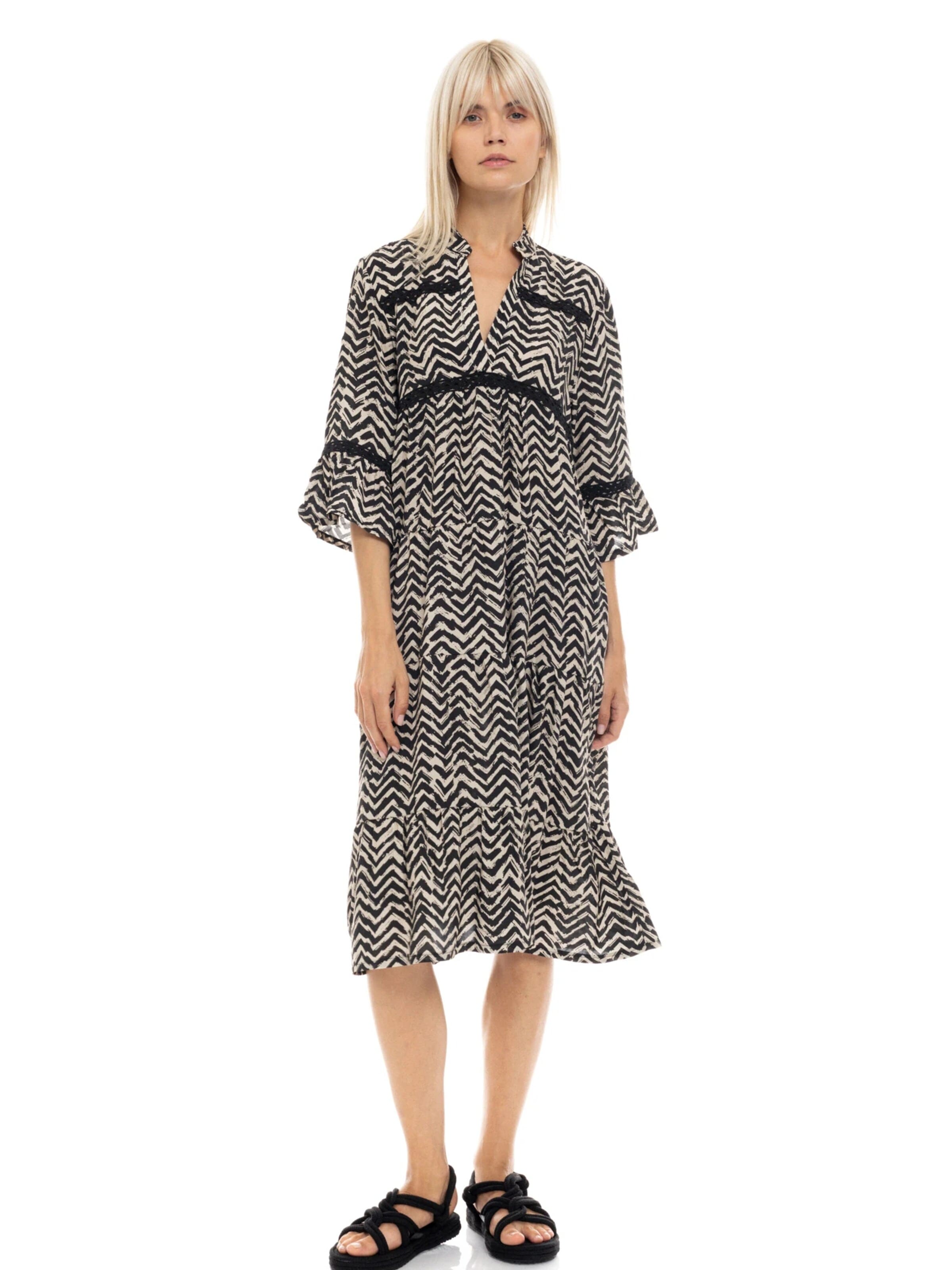 Robe 'BEACHWEAR LONG HAVANA' Pink Label en noir : devant