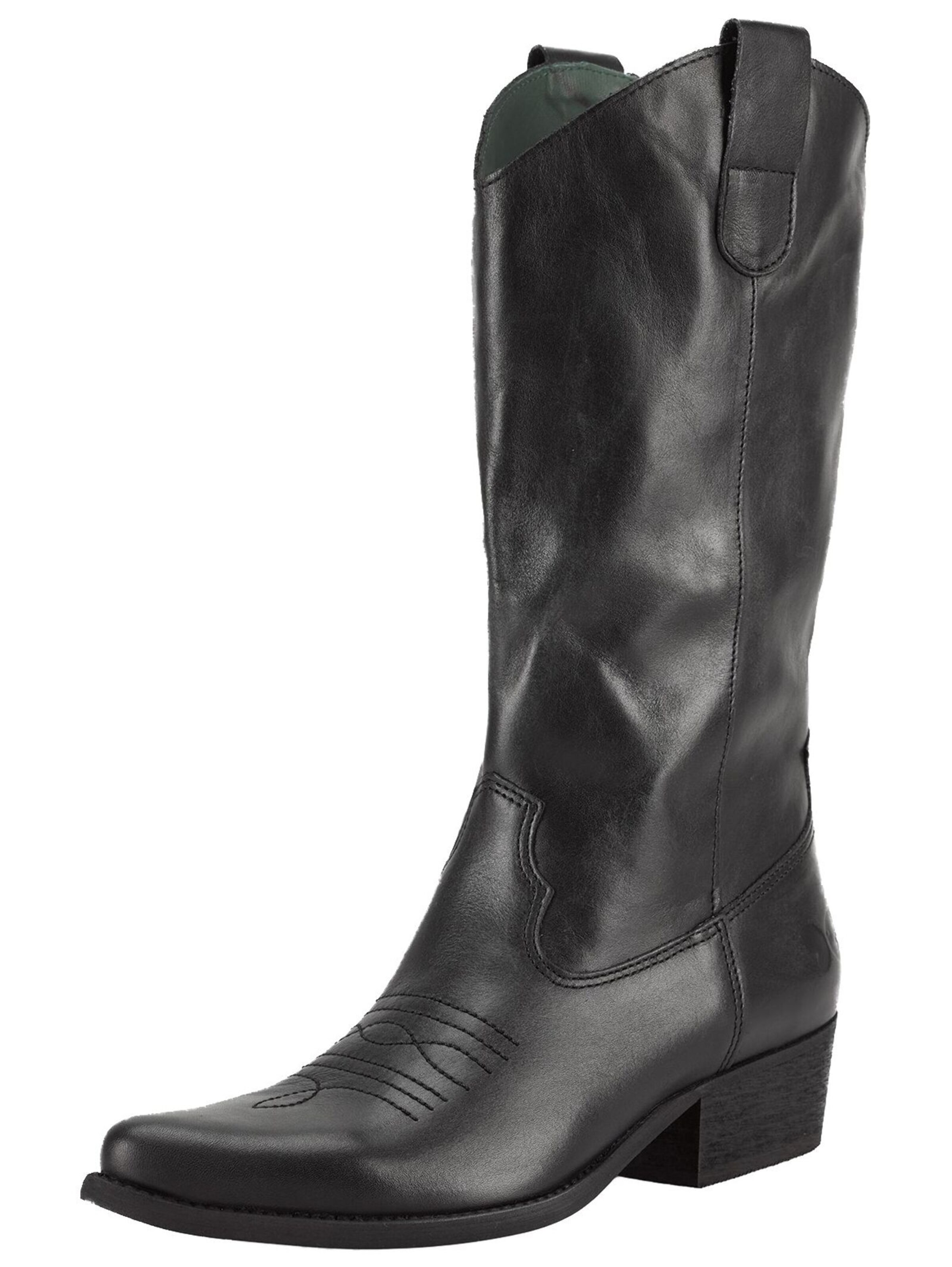 FELMINI Cowboy Boots 'West' in Black: front