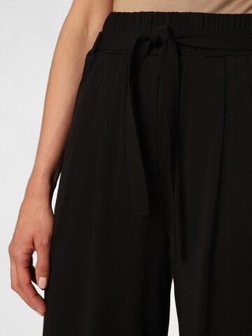 Wide Leg Pantalon à pince COMMA en noir
