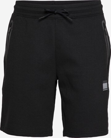 Regular Pantalon de sport Superdry en noir : devant