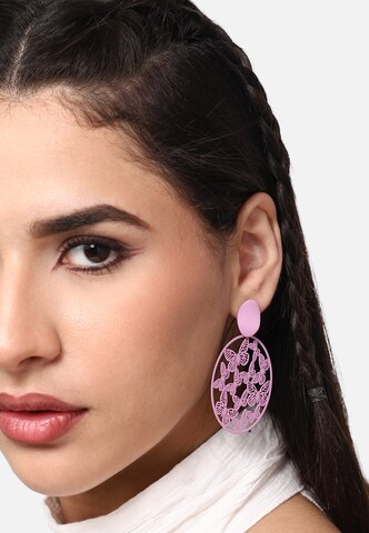 SOHI Earrings 'Cameron' in Purple: front