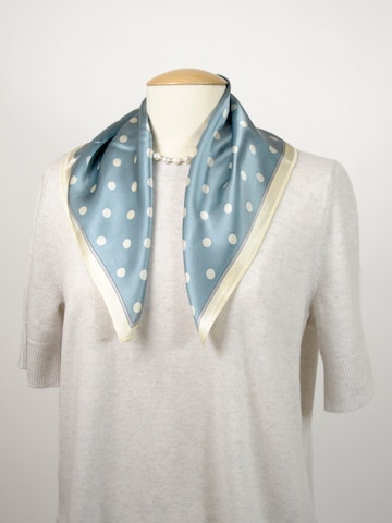 MayTree Scarf 'Seidentuch Punkte klein' in Blue