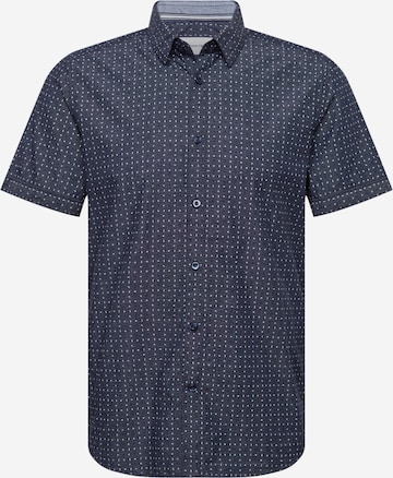 TOM TAILOR Button Up Shirt in Blue: front