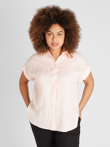 Camicia da donna di Lauren Ralph Lauren Plus in rosa: frontale