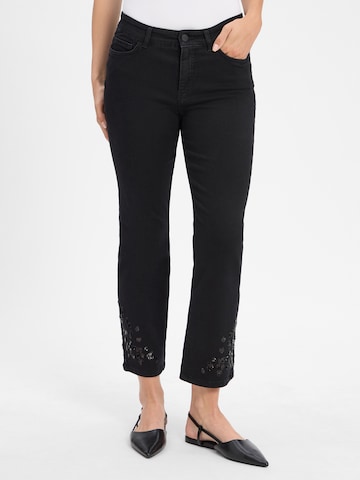 Marc Cain Regular Trousers in Black: front
