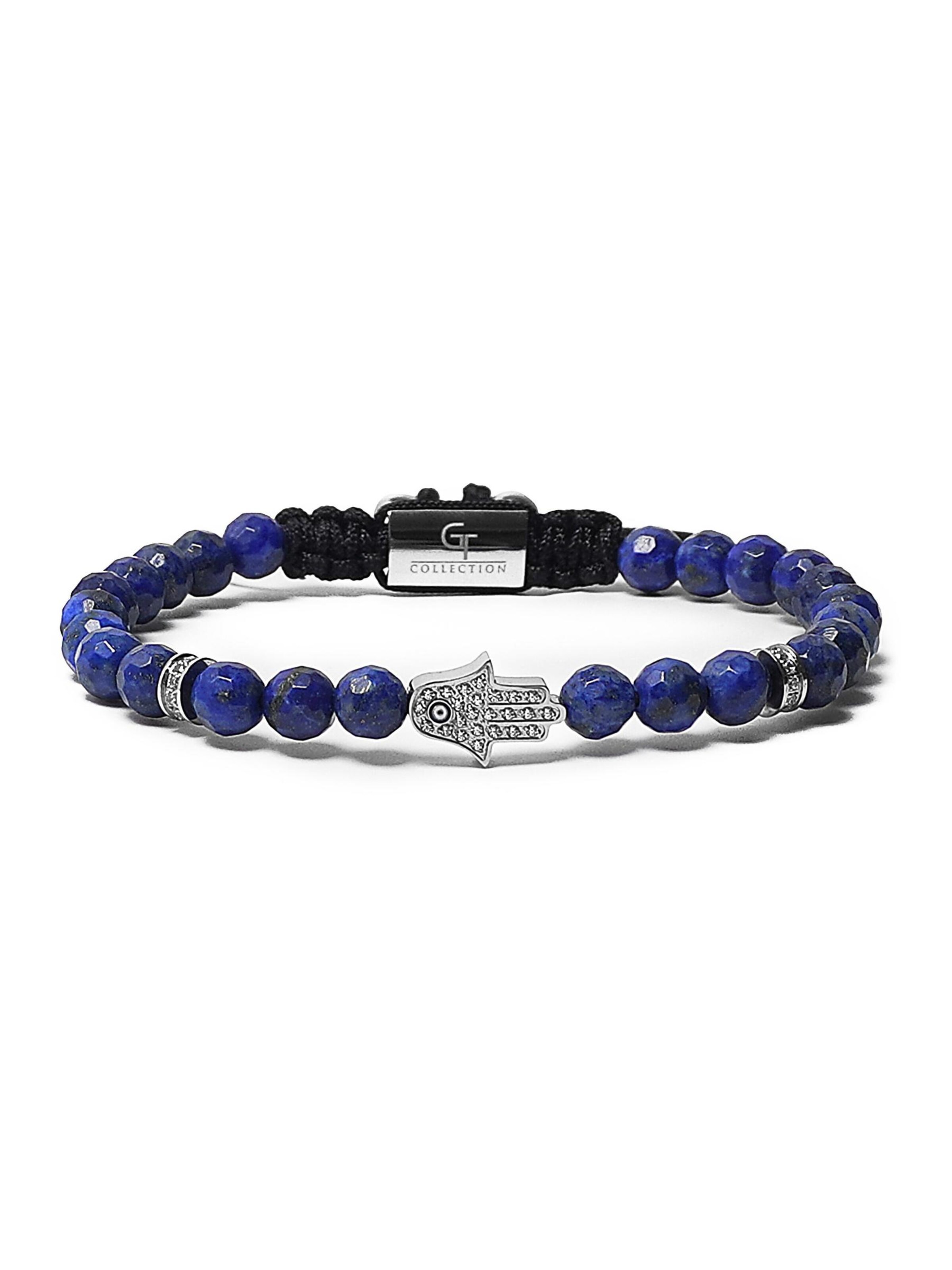 GT Collection - Pulsera 'Hamsa Hand' en azul