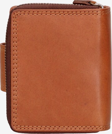 HILL BURRY Wallet in Brown: front