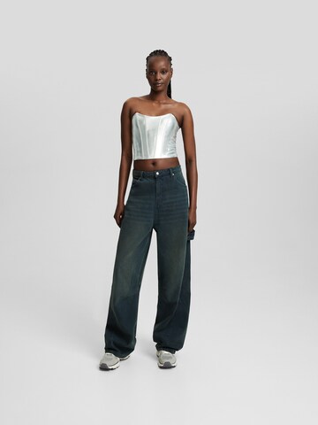 Top di Bershka in argento