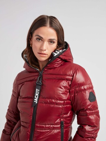 JACK1T Outdoorjas ' R4D Tramline Puffer Racer Lux ' in Rood