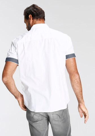 Man's World Regular Fit Hemd in Weiß