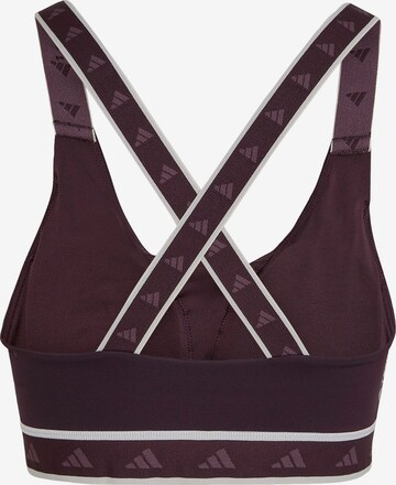 ADIDAS PERFORMANCE Bustier Sports-BH 'Powerimpact Medium-Support Techfit' i rød