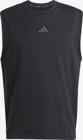 ADIDAS PERFORMANCE Toiminnallinen paita 'D4T' värissä musta: etupuoli