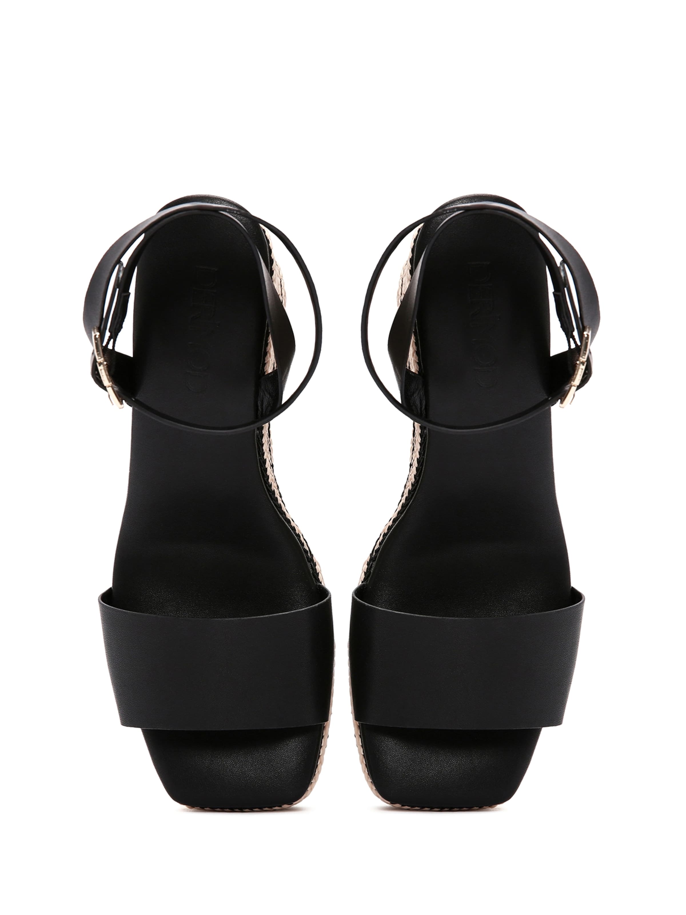 Derimod Sandals in Schwarz