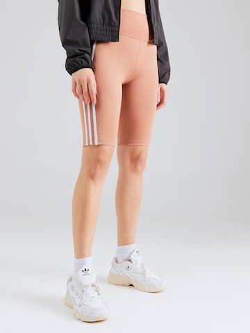 ADIDAS ORIGINALS Skinny Leggings 'Adicolor Classics' in Orange: front