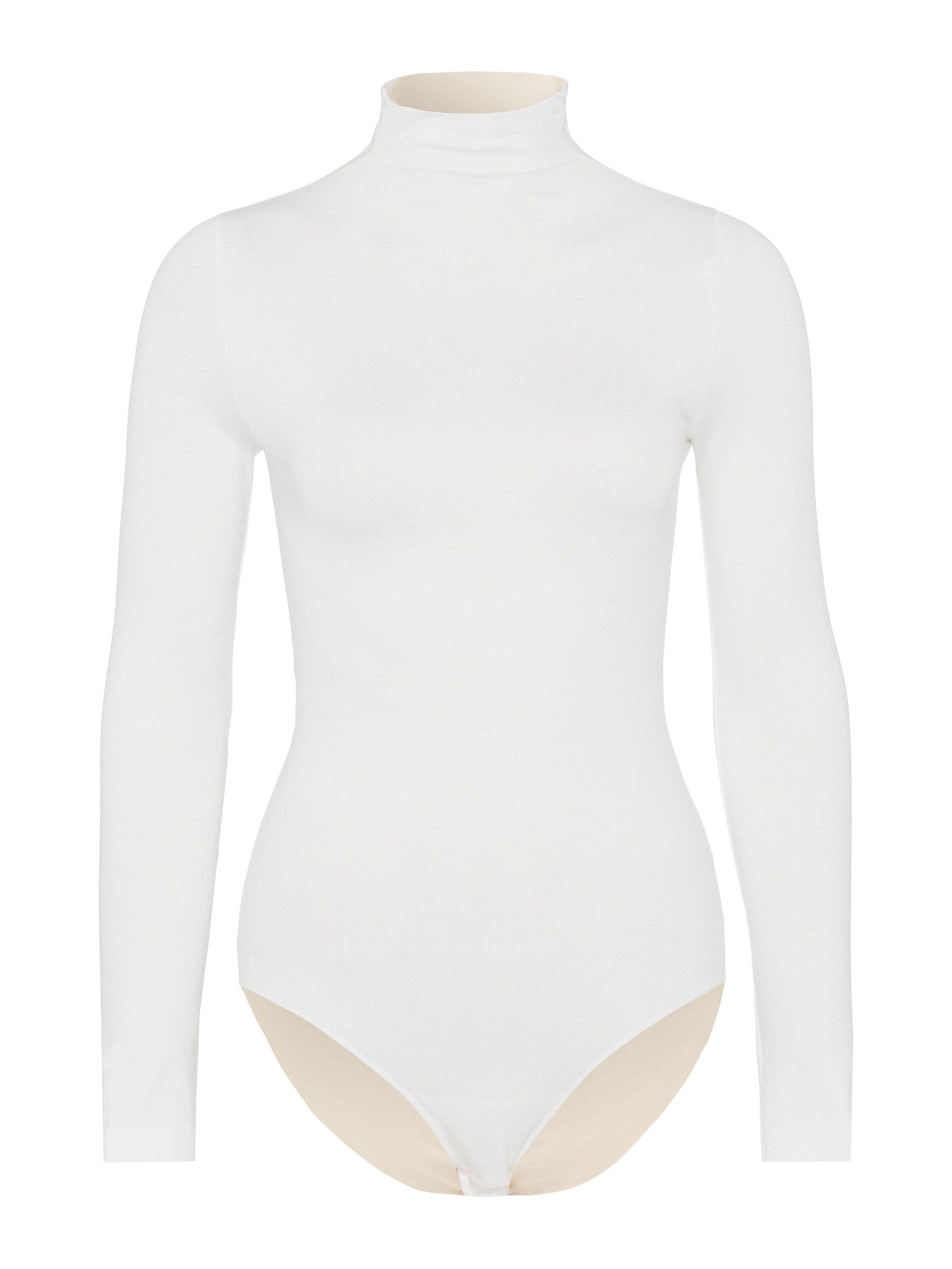 FALKE Bodysuit 'Rich Cotton' in Beige: front