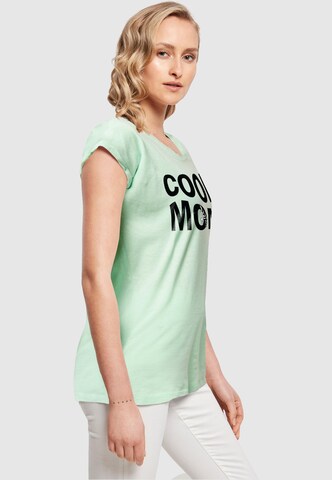 Merchcode Shirt 'Mothers Day - Cool Mom' in Green