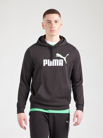 PUMASportska sweater majica 'Ess 2 No. 1' - crna boja: prednji dio