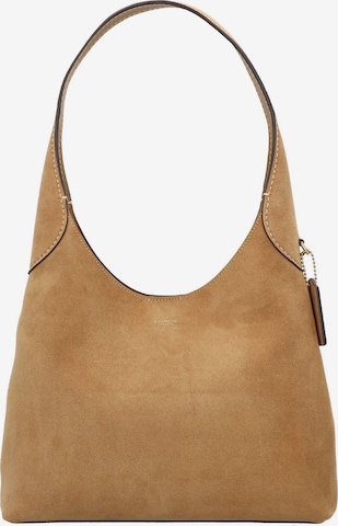Borsa a spalla 'Brooklyn' di COACH in beige: frontale