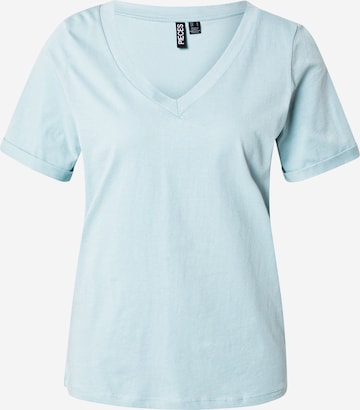 PIECES - Camiseta 'PCRIA' en azul: frente