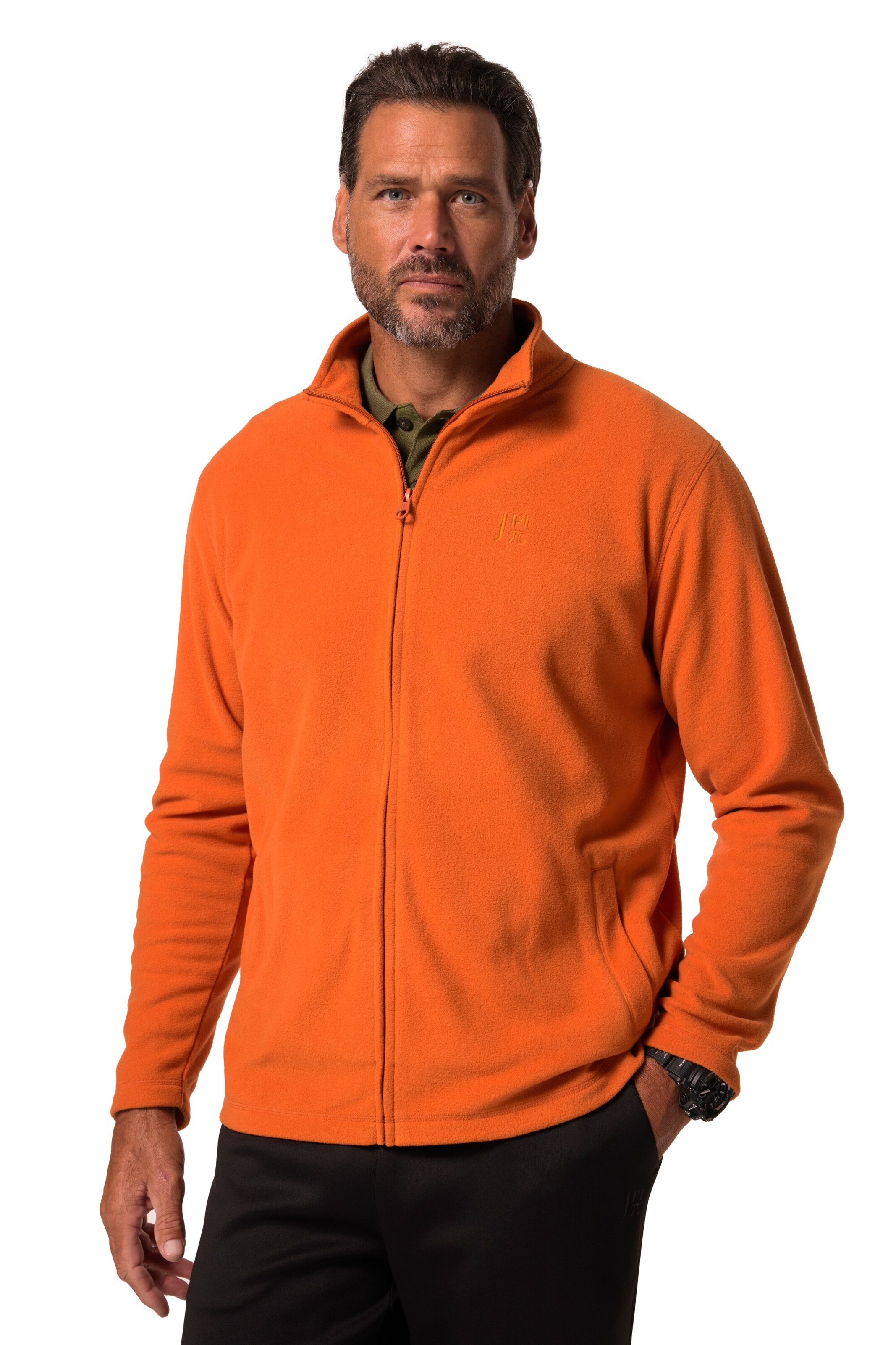 Veste en polaire JAY-PI en orange : devant