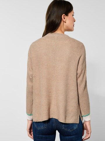 STREET ONE Knit Cardigan in Beige