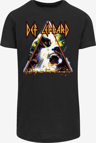 F4NT4STIC Shirt 'Def Leppard Hysteria' in Zwart: voorkant