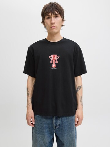 Maglietta di JACK & JONES in nero: frontale