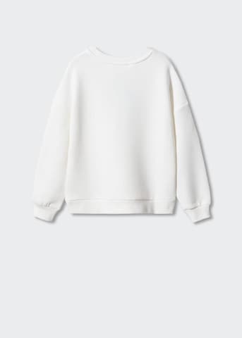 MANGO KIDS Sweatshirt 'Varsity' in Weiß