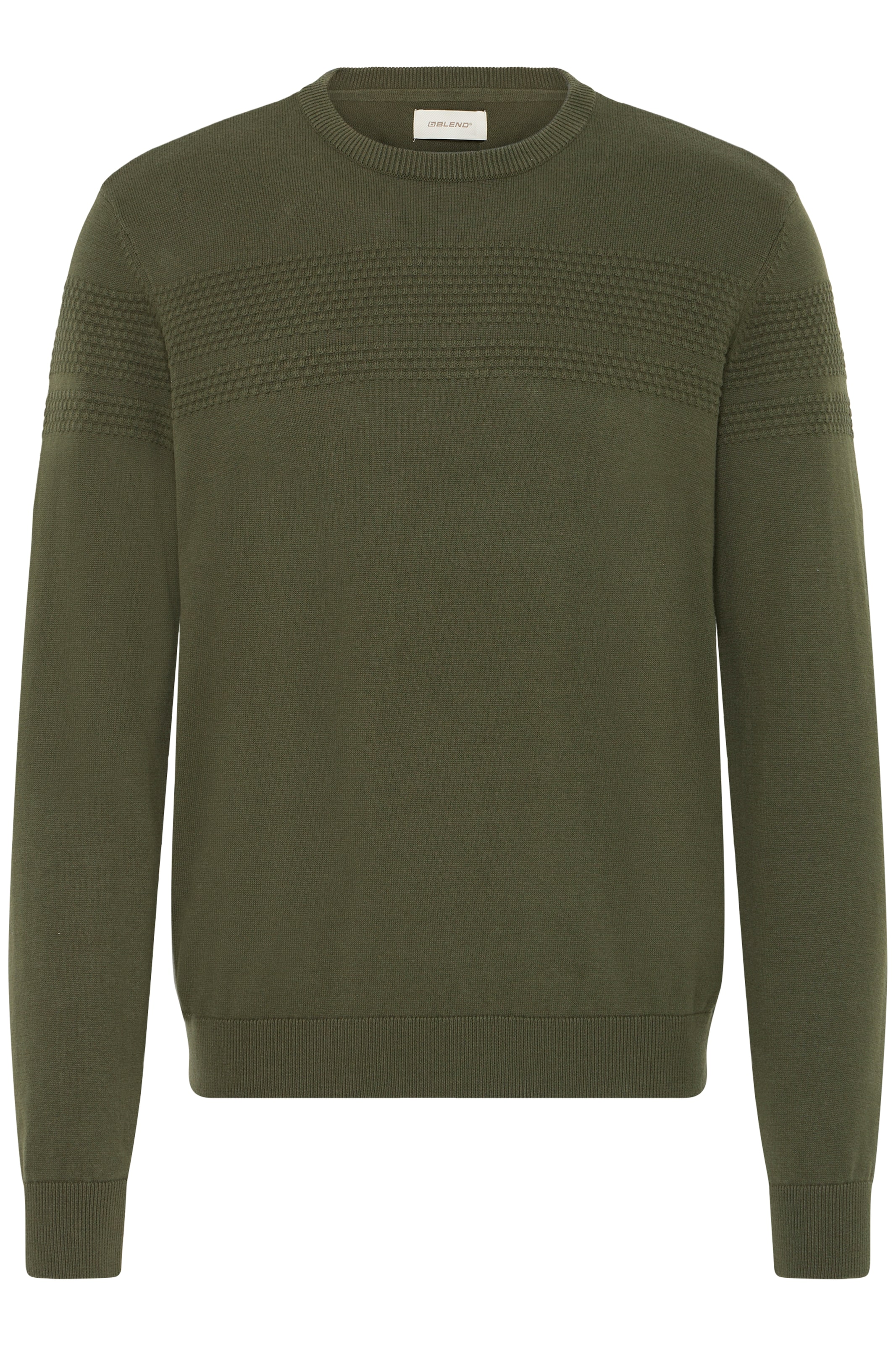 BLEND Trui 'BHREDHILL' in Groen: voorkant
